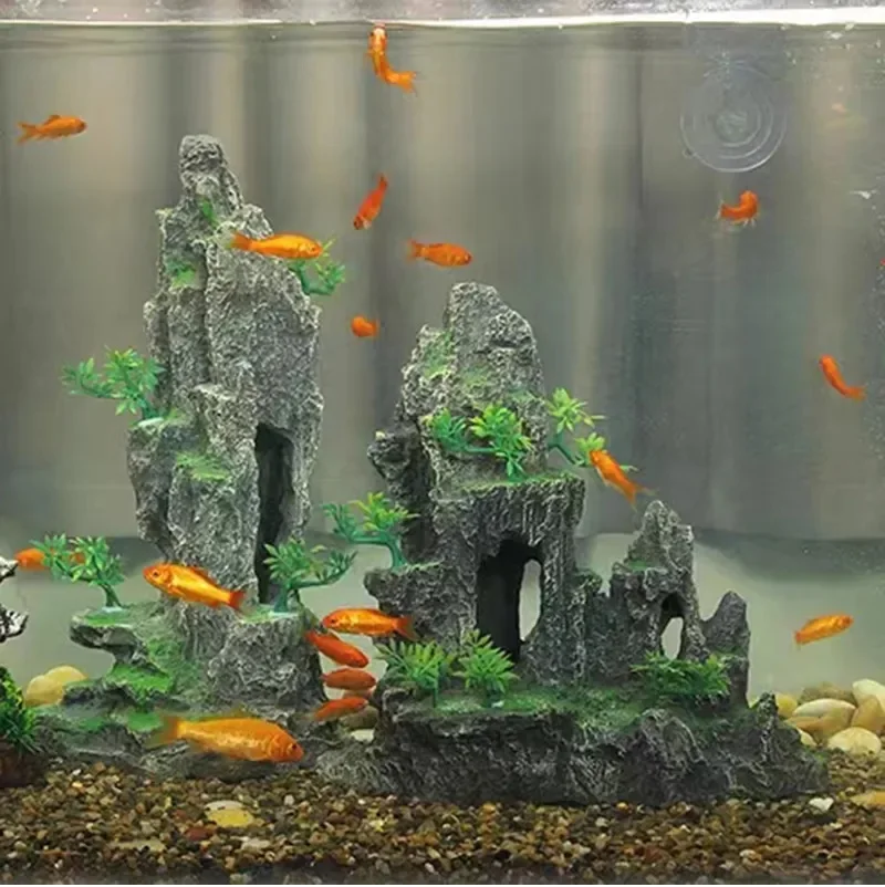 Resin Aquarium Rockery Mountain Decoration Artificial View Rock Cave Stone Tree Fish Tank Ornament Aquarium Decor Home New
Resin Aquarium Rockery Mountain Decoration Artificial View Rock Cave Stone Tree Fish Tank Ornament Aquarium Decor Home New