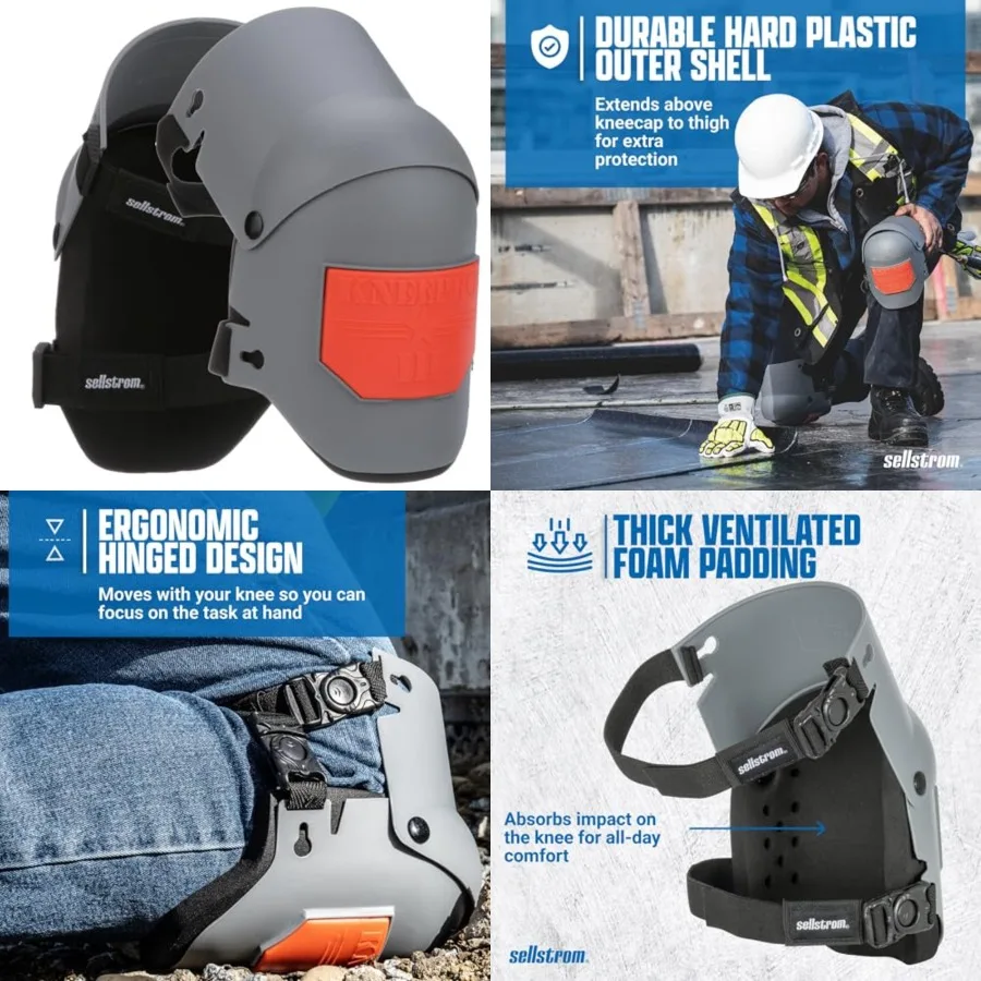 KneePro Knee Pads - Ultra Flex III - Heavy Duty Protection and Comfort for Construction, Gardening, Army, Flooring Work - Grey
KneePro Knee Pads - Ultra Flex III - Heavy Duty Protection and Comfort for Construction, Gardening, Army, Flooring Work - Grey