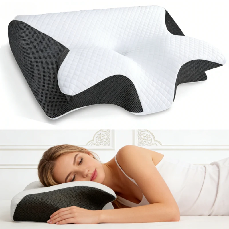 Ортопедическая подушка из пены с эффектом памяти для снятия боли в шее, с медленным восстановлением формы, для сна
Ортопедическая подушка из пены с эффектом памяти для снятия боли в шее, с медленным восстановлением формы, для сна