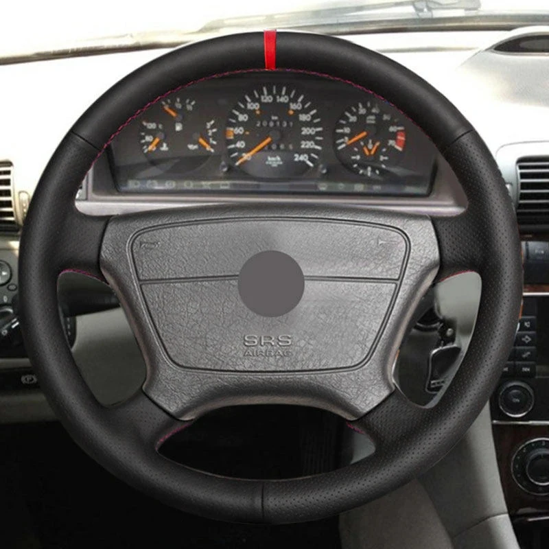 Car Interior Steering Wheel Cover Leather Trim For Mercedes Benz C CL E S Class W202 W140 C140 W210 W124 1994 1995 w/ red strip
Car Interior Steering Wheel Cover Leather Trim For Mercedes Benz C CL E S Class W202 W140 C140 W210 W124 1994 1995 w/ red strip