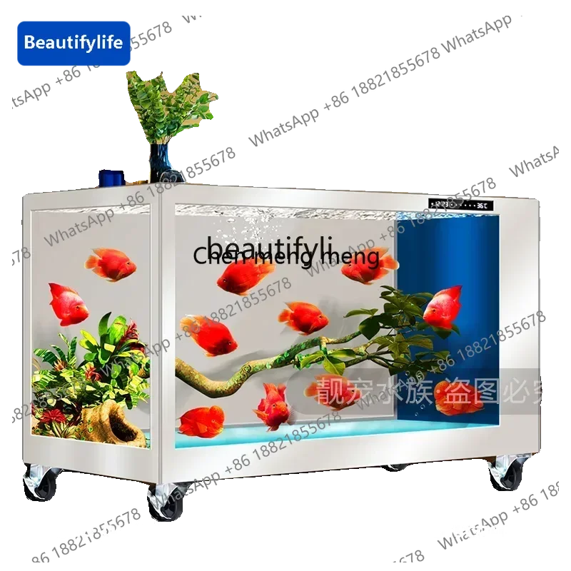 183Fish tank aquarium movable, thickened ultra-white glass fish pond with filter living room
183Fish tank aquarium movable, thickened ultra-white glass fish pond with filter living room