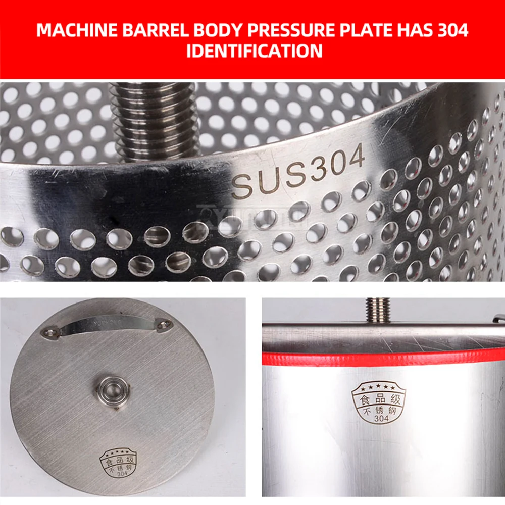 High Quality 304 Stainless Steel Vegetable Stuffing Press Household Small Water Squeezer Manual Wine Rice Wine Bean Dregs Press
High Quality 304 Stainless Steel Vegetable Stuffing Press Household Small Water Squeezer Manual Wine Rice Wine Bean Dregs Press