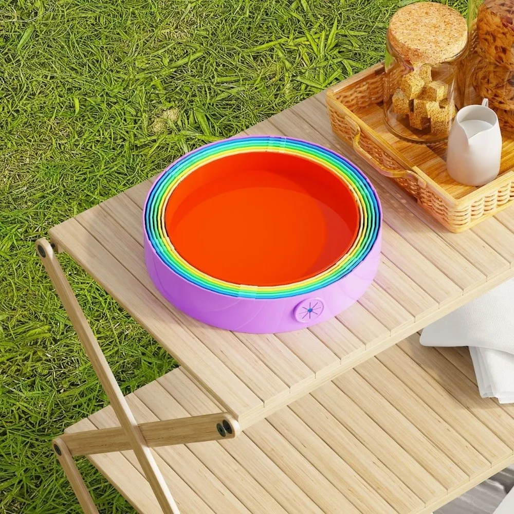 Plastic Foldable Trash Can Large-capacity Storage Bucket Rainbow Color Wastebasket Portable Multi-Purpose Garbage Bin
Plastic Foldable Trash Can Large-capacity Storage Bucket Rainbow Color Wastebasket Portable Multi-Purpose Garbage Bin