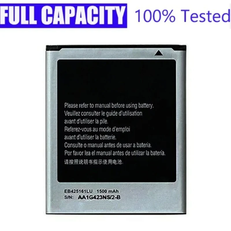For Samsung Battery EB425161LU 1500mAh For Galaxy S Duos S7562 S7566 S7568 i8160 S7582 S7560 S7580 i8190 i739 T59 J1 Mini
For Samsung Battery EB425161LU 1500mAh For Galaxy S Duos S7562 S7566 S7568 i8160 S7582 S7560 S7580 i8190 i739 T59 J1 Mini