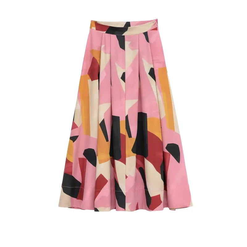 TRAFZR Midi Skirts for Women Bohemian Fashion Harajuku Y2k Vintage Women's Kawaii Elegant Summer Satin High Waist A-line Skirt
TRAFZR Midi Skirts for Women Bohemian Fashion Harajuku Y2k Vintage Women's Kawaii Elegant Summer Satin High Waist A-line Skirt