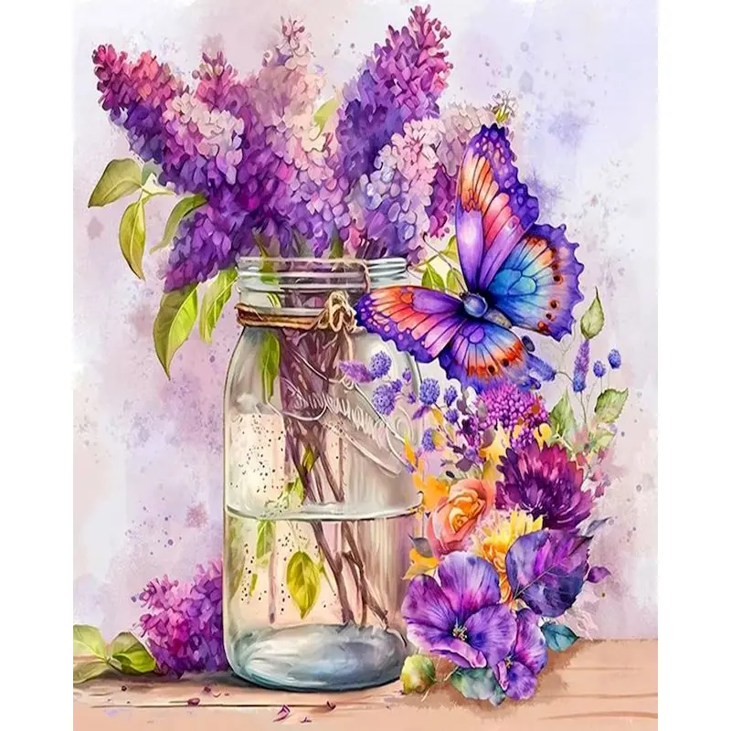 GATYZTORY Frame Picture Purple Flowers DIY Painting By Numbers Modern Wall Art Picture By Numbers Acrylic Paint For Home Decors
GATYZTORY Frame Picture Purple Flowers DIY Painting By Numbers Modern Wall Art Picture By Numbers Acrylic Paint For Home Decors