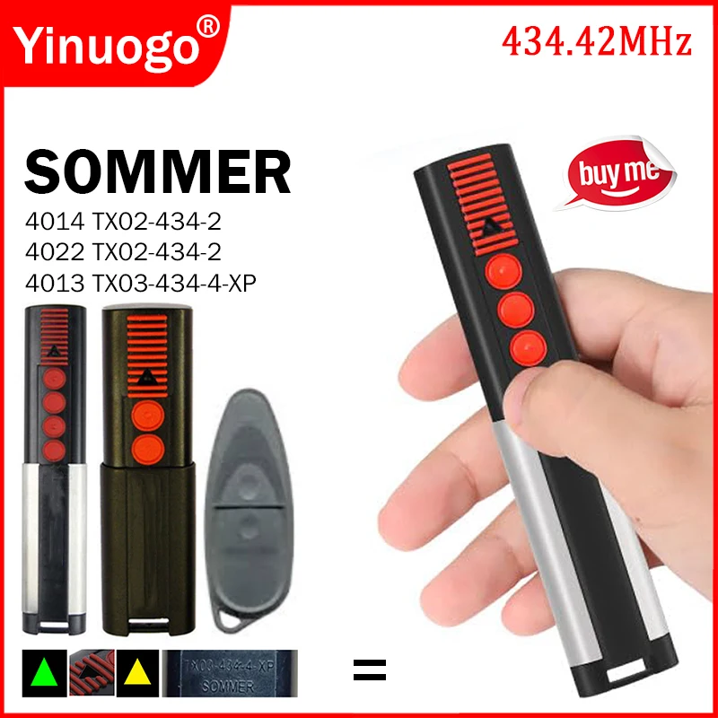 SOMMER TX03 434 4 XP 434,42МГц пульт дистанционного управления для ворот 434МГц для SOMMER 4013 TX03-434-4-XP 4014 4022 TX02-434-2 Управление гаражными воротами
SOMMER TX03 434 4 XP 434,42МГц пульт дистанционного управления для ворот 434МГц для SOMMER 4013 TX03-434-4-XP 4014 4022 TX02-434-2 Управление гаражными воротами
