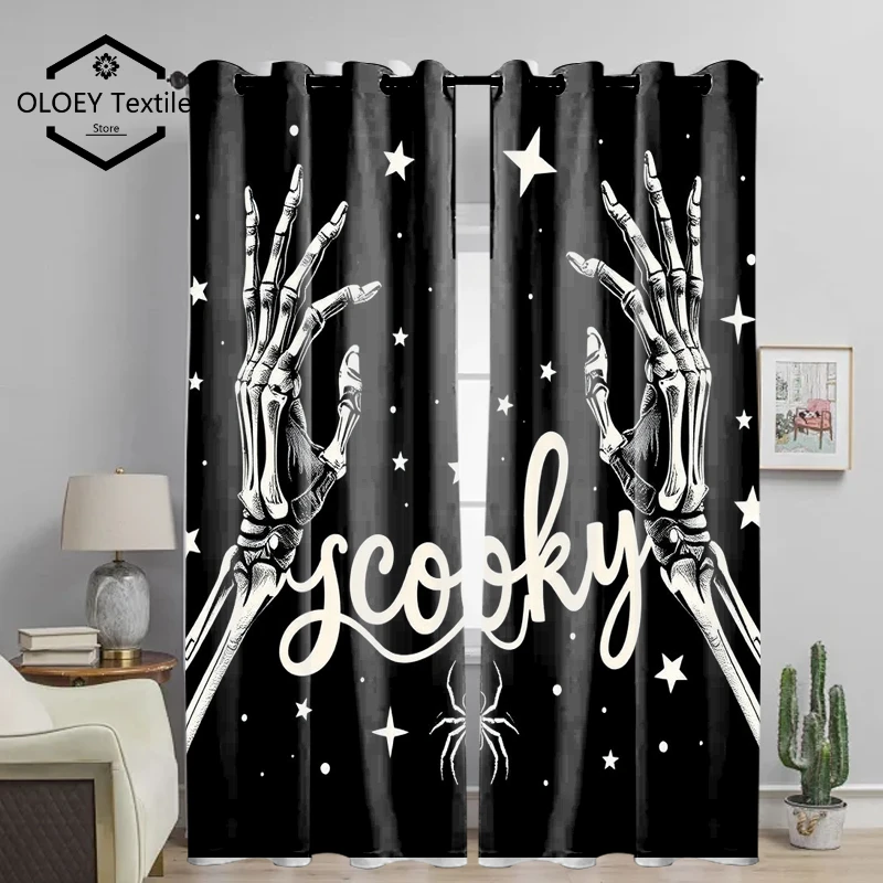 Halloween Skeleton Hand Print Curtains - Customized Patterns Curtains for Living Room Bedroom Window Drapes Kid Custom
Halloween Skeleton Hand Print Curtains - Customized Patterns Curtains for Living Room Bedroom Window Drapes Kid Custom