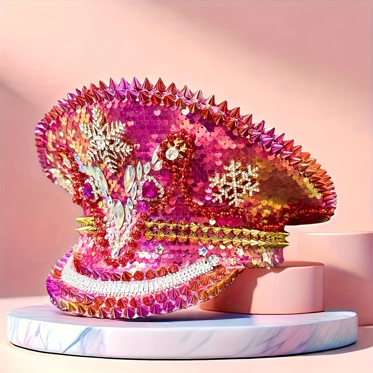 HongLuan Vintage Pink Steampunk Captain Hat Rhinestone for Burning Man Festival Woman - Military Accessories & Caps for Man
HongLuan Vintage Pink Steampunk Captain Hat Rhinestone for Burning Man Festival Woman - Military Accessories & Caps for Man