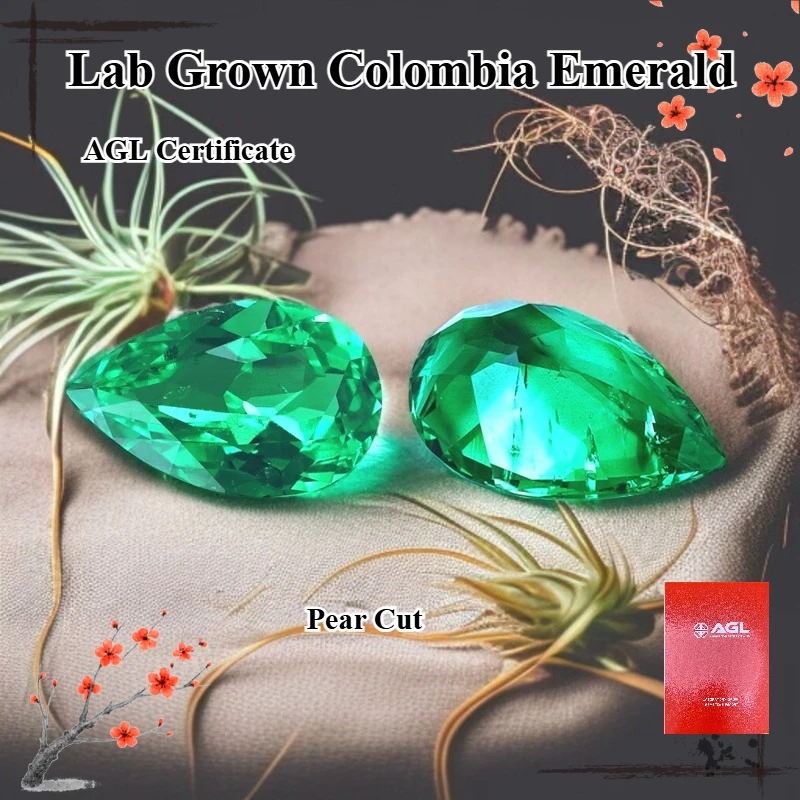 Pear Cut Lab Grown Emerald Colombia Loose Gemstone
Pear Cut Lab Grown Emerald Colombia Loose Gemstone