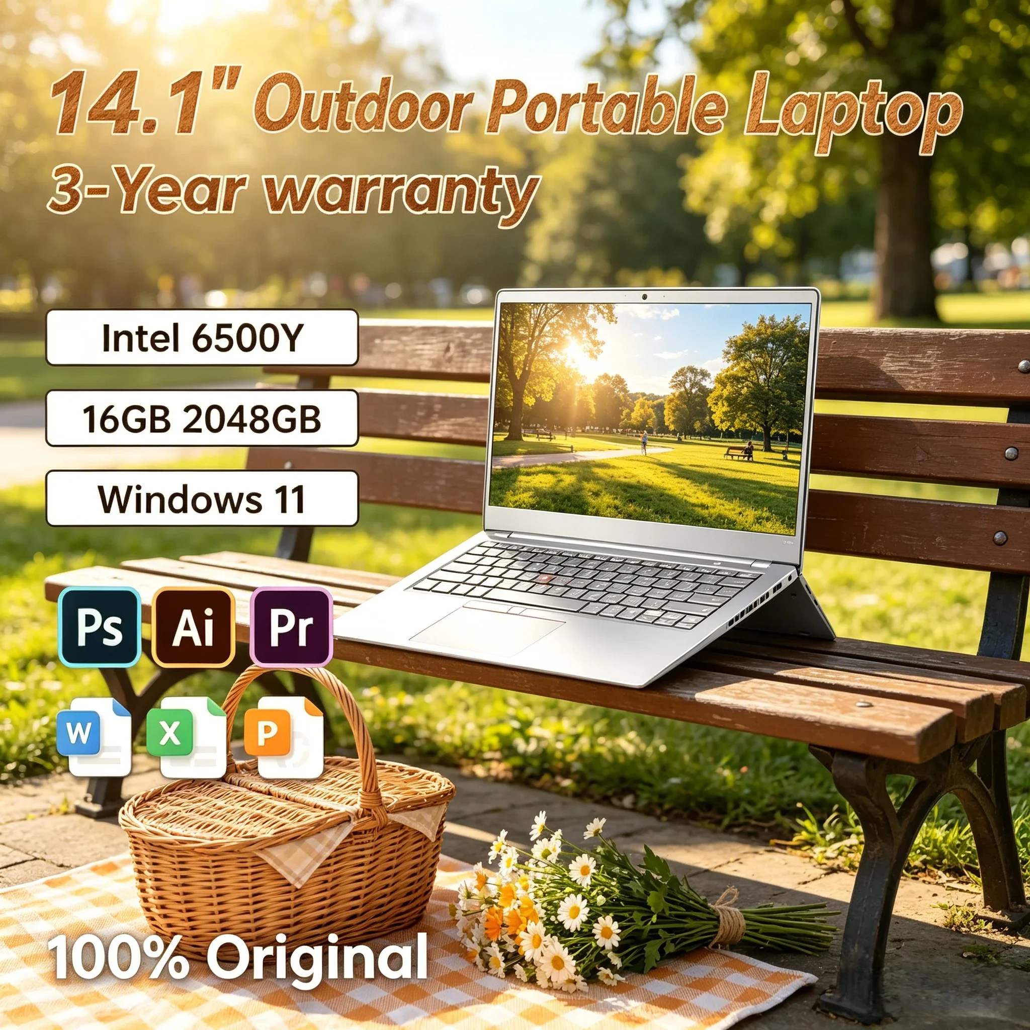 Premium Fingerprint Laptop 14.1" Intel 6500Y 32GB RAM Mass 2TB SSD Backlit Keyboard Home Office Portable Computer
Premium Fingerprint Laptop 14.1" Intel 6500Y 32GB RAM Mass 2TB SSD Backlit Keyboard Home Office Portable Computer