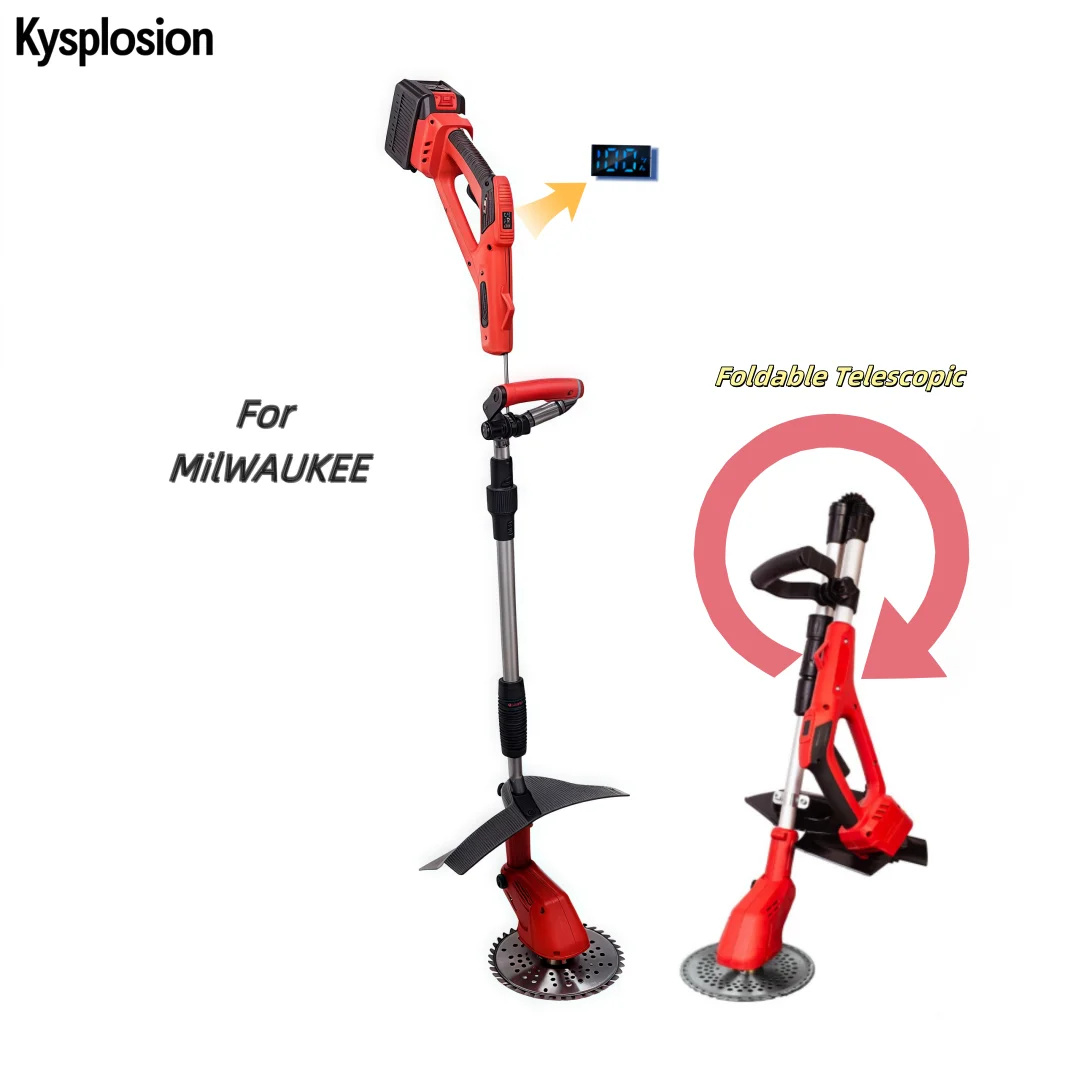 Складная телескопическая бесщеточная электрическая газонокосилка, беспроводной триммер для травы, инструмент для дома и сада, аккумулятор Milwaukee M18
Складная телескопическая бесщеточная электрическая газонокосилка, беспроводной триммер для травы, инструмент для дома и сада, аккумулятор Milwaukee M18