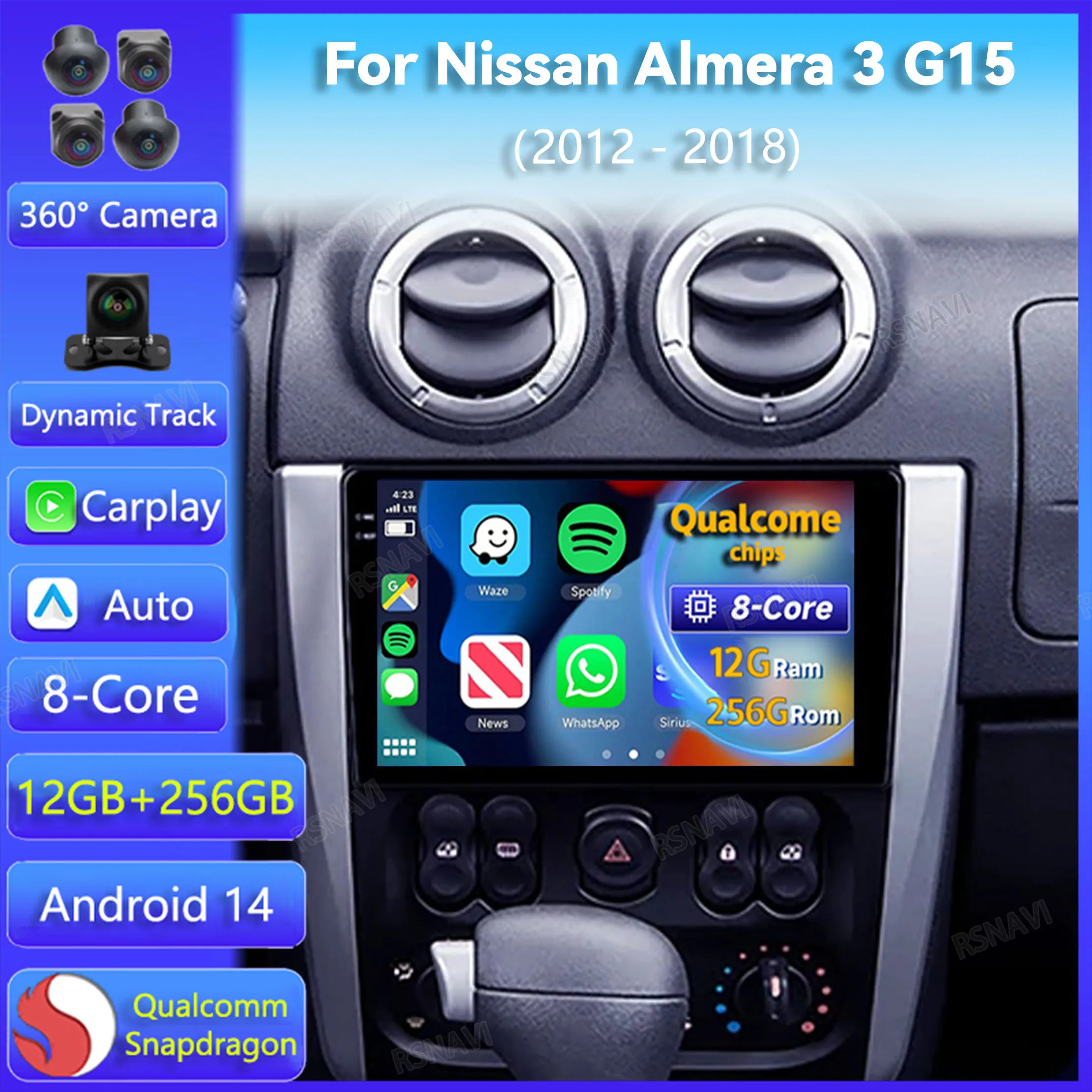 Android 14 Car Radio For Nissan Almera 3 G15 2012 - 2018 Carplay Auto Multimedia DSP Wireless Video Player Head Unit Stereo GPS
Android 14 Car Radio For Nissan Almera 3 G15 2012 - 2018 Carplay Auto Multimedia DSP Wireless Video Player Head Unit Stereo GPS