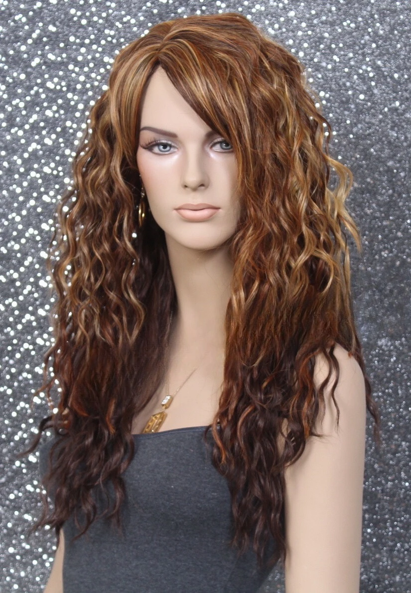 Hair Blend Full Wig HEAT SAFE Long Spanish Wavy Layers HDF Brown Gold 4/33
Hair Blend Full Wig HEAT SAFE Long Spanish Wavy Layers HDF Brown Gold 4/33