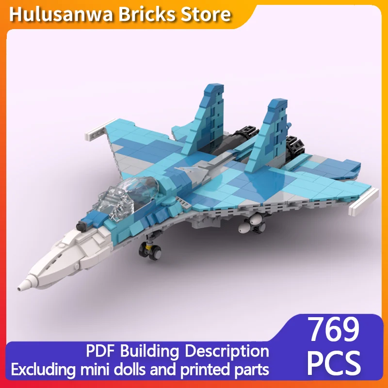 Su-27 Military Fighter Jets Model MOC Building Bricks War Equipment Modular Technology Gifts Holiday Assemble Children Toys Suit
Su-27 Military Fighter Jets Model MOC Building Bricks War Equipment Modular Technology Gifts Holiday Assemble Children Toys Suit