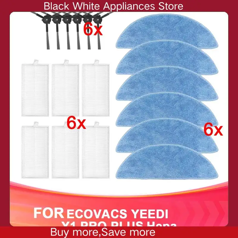 Compatible For ECOVACS Y1 PRO PLUS Side Brush Hepa Filter Mop Cloth Accessories Spare Parts-CLIM
Compatible For ECOVACS Y1 PRO PLUS Side Brush Hepa Filter Mop Cloth Accessories Spare Parts-CLIM