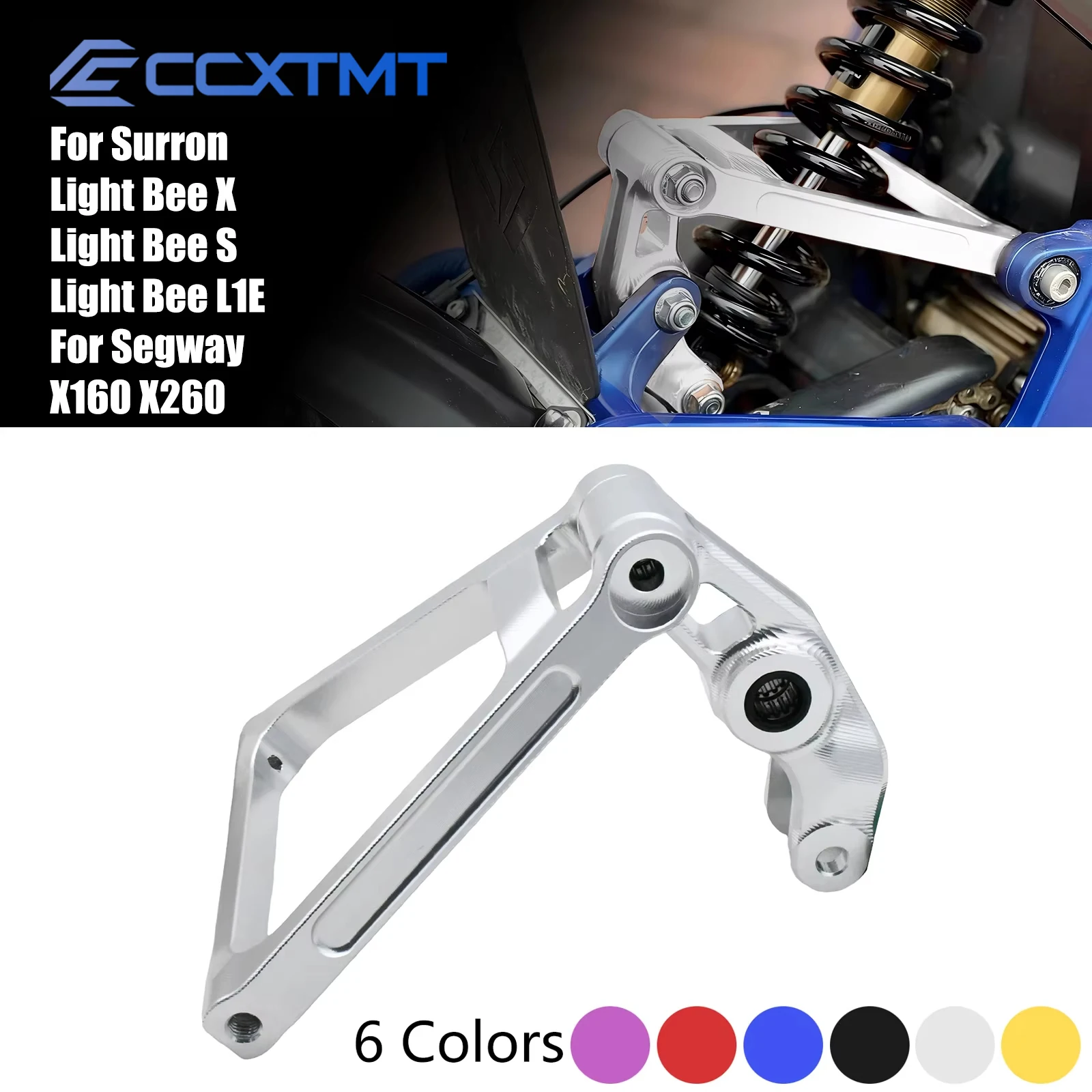 CNC Aluminum Reinforced Shock Absorbing Triangle Rear Link Bracket For Surron Light Bee X Light Bee S L1E For Segway X160 X260
CNC Aluminum Reinforced Shock Absorbing Triangle Rear Link Bracket For Surron Light Bee X Light Bee S L1E For Segway X160 X260