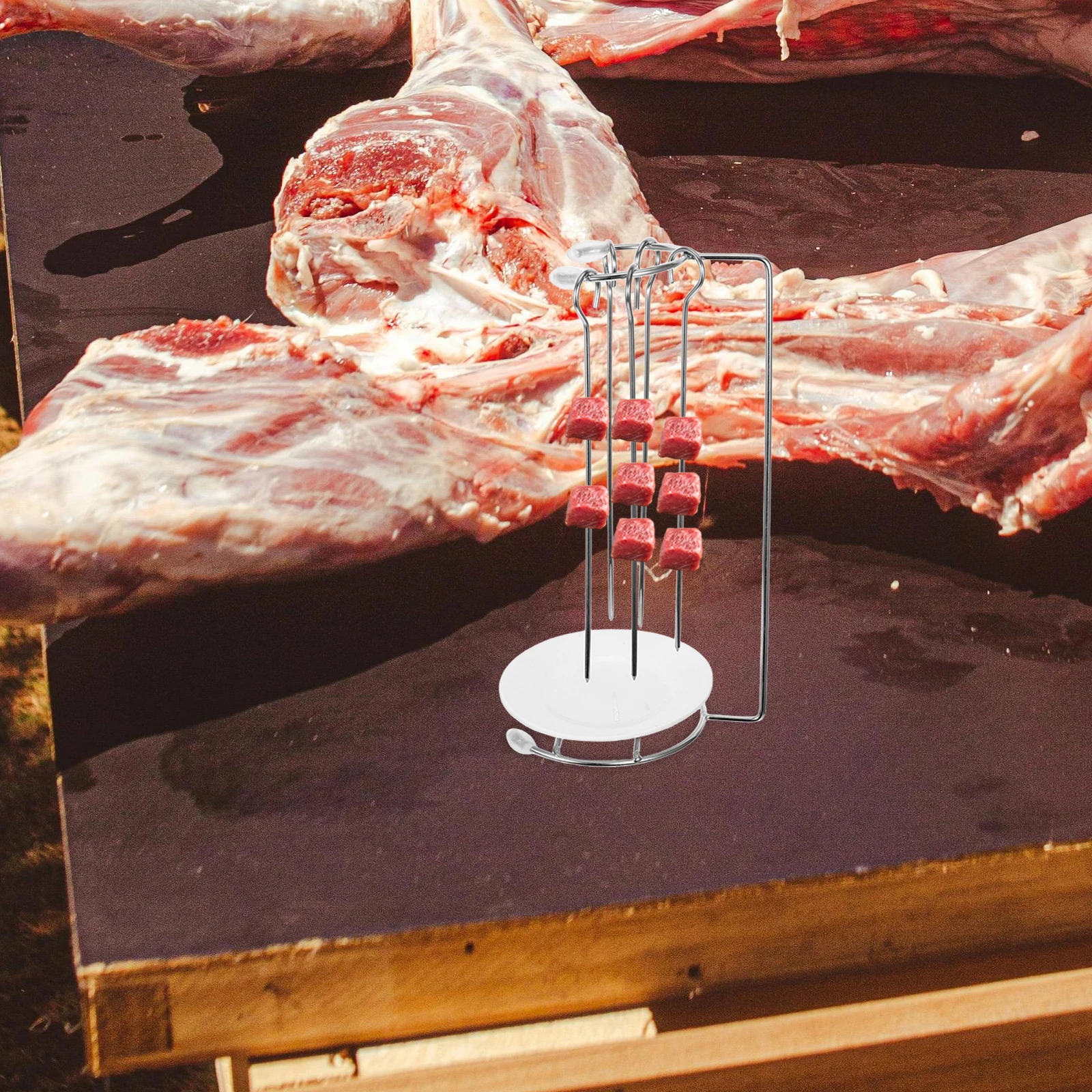 2Sets Bbq Hanging Rack Stainless Steel Barbecue Hanger Portable Detachable Hanging Grill Food Rack Outdoor Oil Drip Plate
2Sets Bbq Hanging Rack Stainless Steel Barbecue Hanger Portable Detachable Hanging Grill Food Rack Outdoor Oil Drip Plate