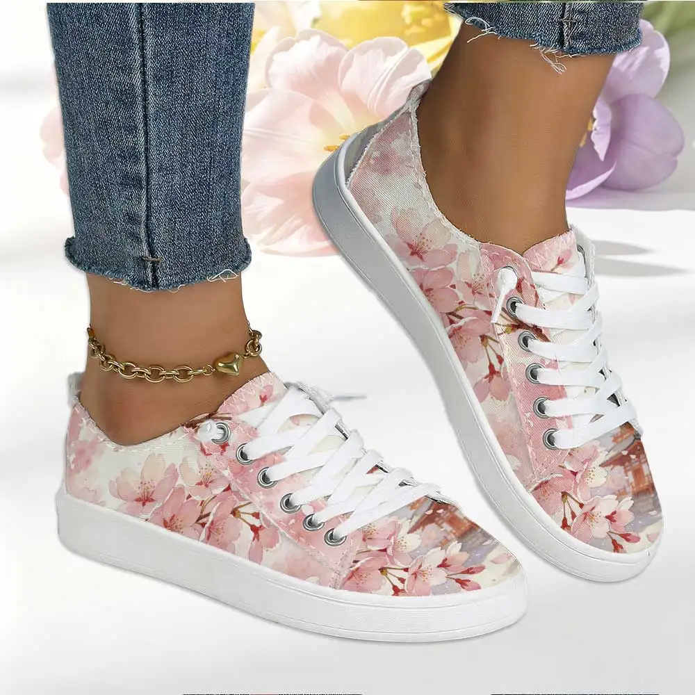 Women's Building Cherry Blossom Low Top Casual Shoes Japanese Literary Slip On Sneakers Breathable Flat Daily Footwear
Women's Building Cherry Blossom Low Top Casual Shoes Japanese Literary Slip On Sneakers Breathable Flat Daily Footwear