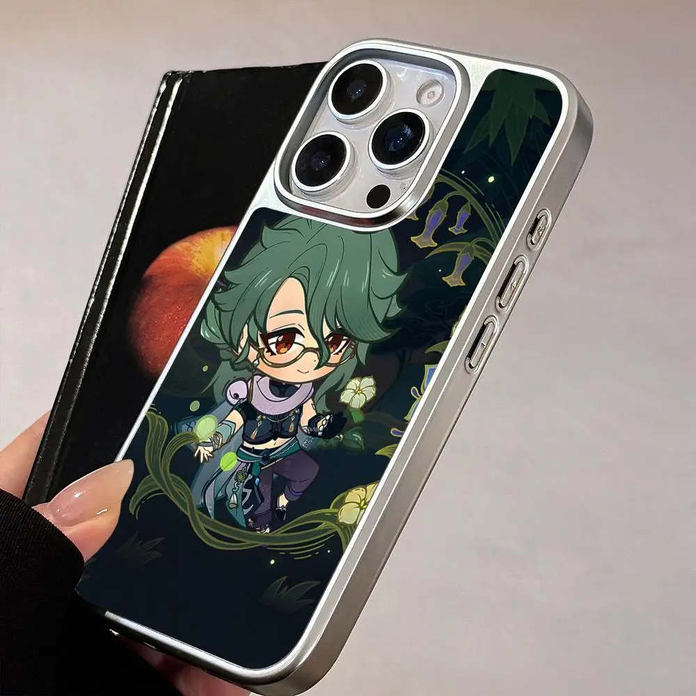 Чехол для телефона Game GI Baizhu Dendro для iPhone 17 16 15 14 13 12 11 Air Pro Max Plus, серебристое покрытие, красочный, красивый дизайн
Чехол для телефона Game GI Baizhu Dendro для iPhone 17 16 15 14 13 12 11 Air Pro Max Plus, серебристое покрытие, красочный, красивый дизайн