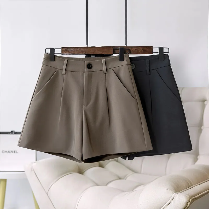 High Waist Wide Leg Suit Shorts Women Summer Loose Solid Simple Casual Shorts Harajuku Korean Office Lady A Line Short Pants
High Waist Wide Leg Suit Shorts Women Summer Loose Solid Simple Casual Shorts Harajuku Korean Office Lady A Line Short Pants