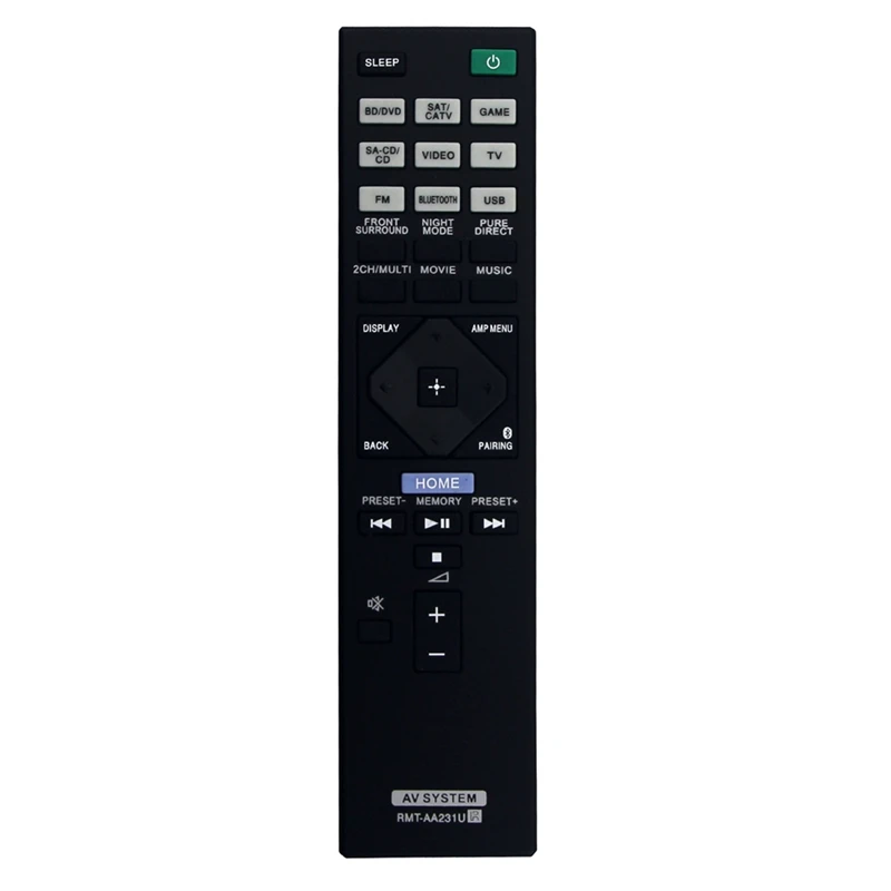 Пульт дистанционного управления ABS RMT-AA231U для AV-ресивера Sony, системы домашнего кинотеатра STR-DH770 STRDH770
Пульт дистанционного управления ABS RMT-AA231U для AV-ресивера Sony, системы домашнего кинотеатра STR-DH770 STRDH770