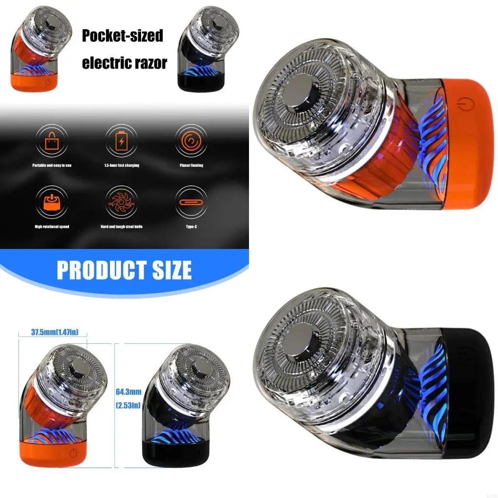 Men Pocket Sized Electric Shaver Rechargeable Face Hair Trimmer Plastic Texture
Men Pocket Sized Electric Shaver Rechargeable Face Hair Trimmer Plastic Texture