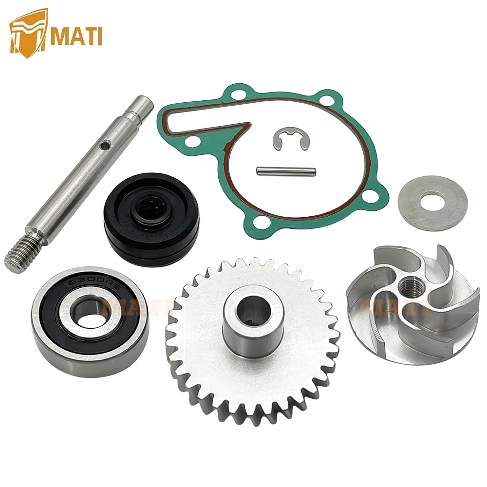 M MATI Water Pump Gear Impeller Bearing Seal Gasket Kit for Yamaha Banshee 350 YFZ350 RZ350 4L0-12450-01-00 4L0-12459-00-00
M MATI Water Pump Gear Impeller Bearing Seal Gasket Kit for Yamaha Banshee 350 YFZ350 RZ350 4L0-12450-01-00 4L0-12459-00-00