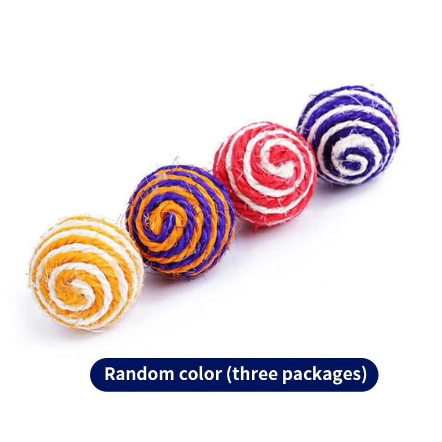 Sisal ball cat toy ball amusing cat walking toys cat scratching ball pet supplies G376A
Sisal ball cat toy ball amusing cat walking toys cat scratching ball pet supplies G376A