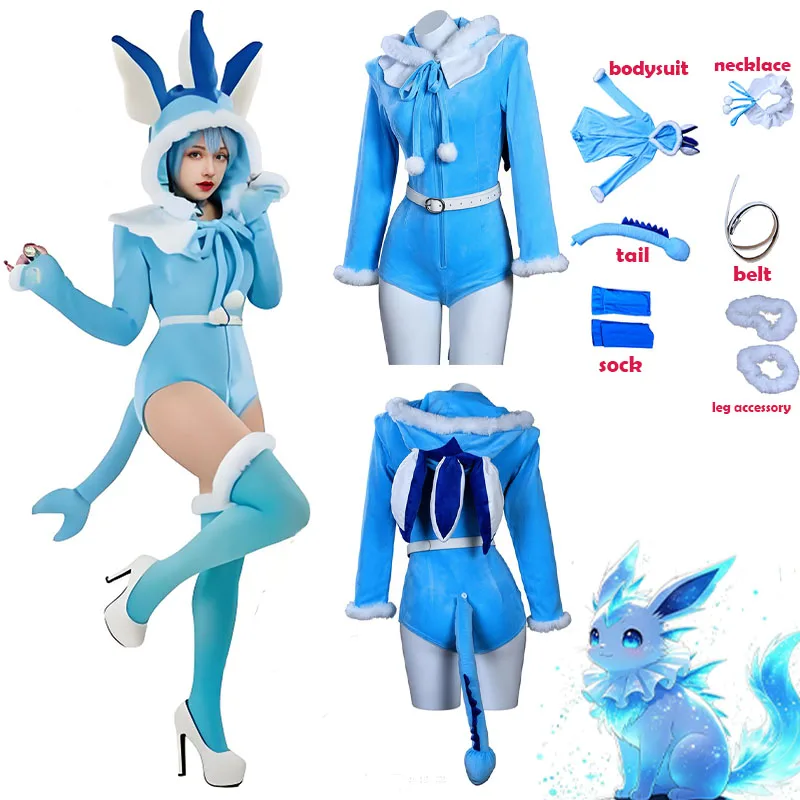 WHH Anime Derivative Fluffy Bodysuit Homewear with Tail Belt and Socks Bodycon Romper Blue Furry Hooded Women Role Play party
WHH Anime Derivative Fluffy Bodysuit Homewear with Tail Belt and Socks Bodycon Romper Blue Furry Hooded Women Role Play party