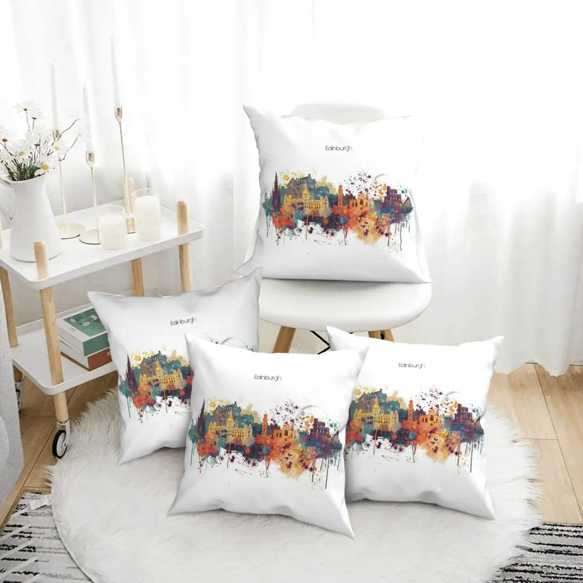 Edinburgh Watercolour Skyline 4pcs SquarePillowcase Pillow Cover CushionZip Decorative Comfort Throw Pillow for Home Living Room
Edinburgh Watercolour Skyline 4pcs SquarePillowcase Pillow Cover CushionZip Decorative Comfort Throw Pillow for Home Living Room
