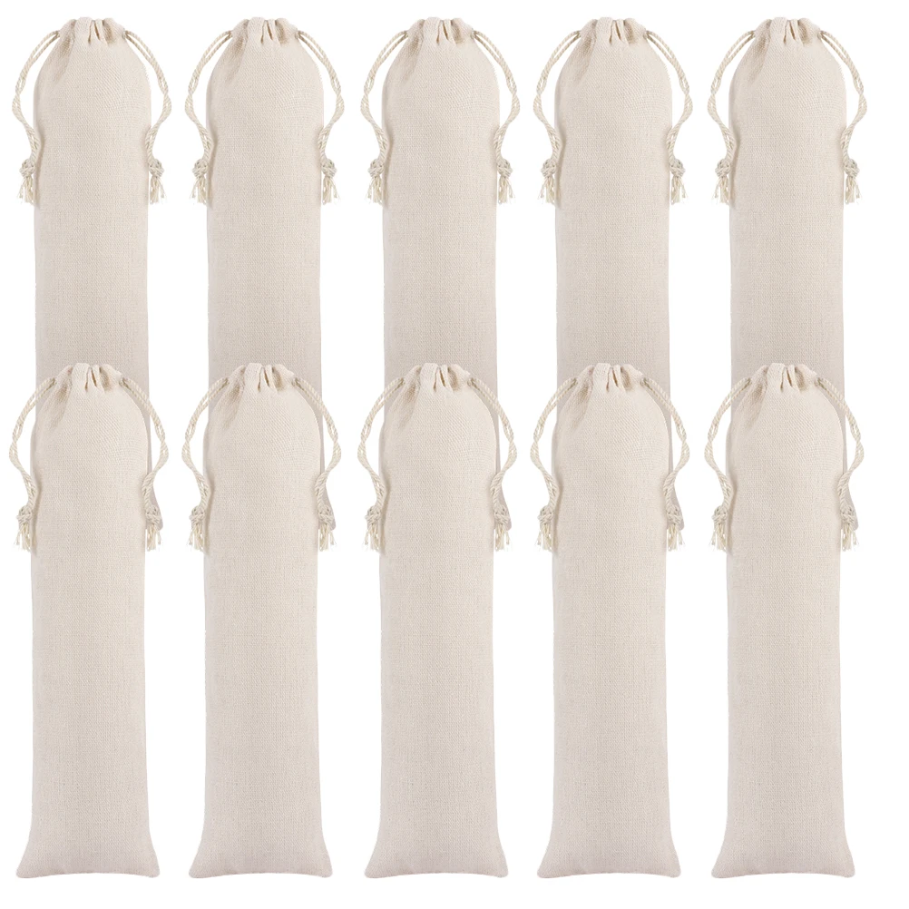 15 Pcs Straw Storage Bags Cotton Linen Drawstring Pouches for Tableware Utensils Portable Dust Proof Beige Kitchen Organizer
15 Pcs Straw Storage Bags Cotton Linen Drawstring Pouches for Tableware Utensils Portable Dust Proof Beige Kitchen Organizer