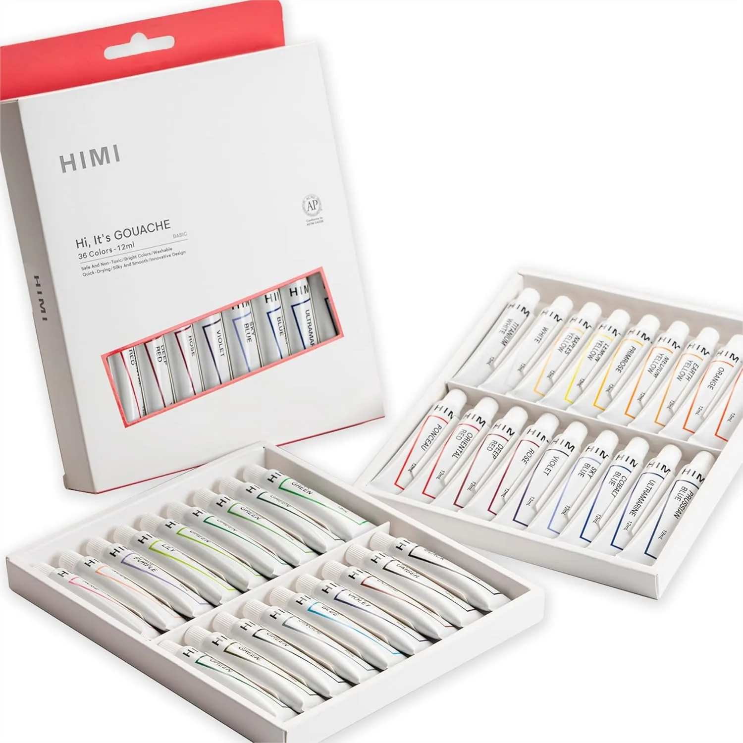 36 Colors Gouache Paint Tube Set 12ml with Rich Pigments for Artists Beginners Hobby Painters
36 Colors Gouache Paint Tube Set 12ml with Rich Pigments for Artists Beginners Hobby Painters