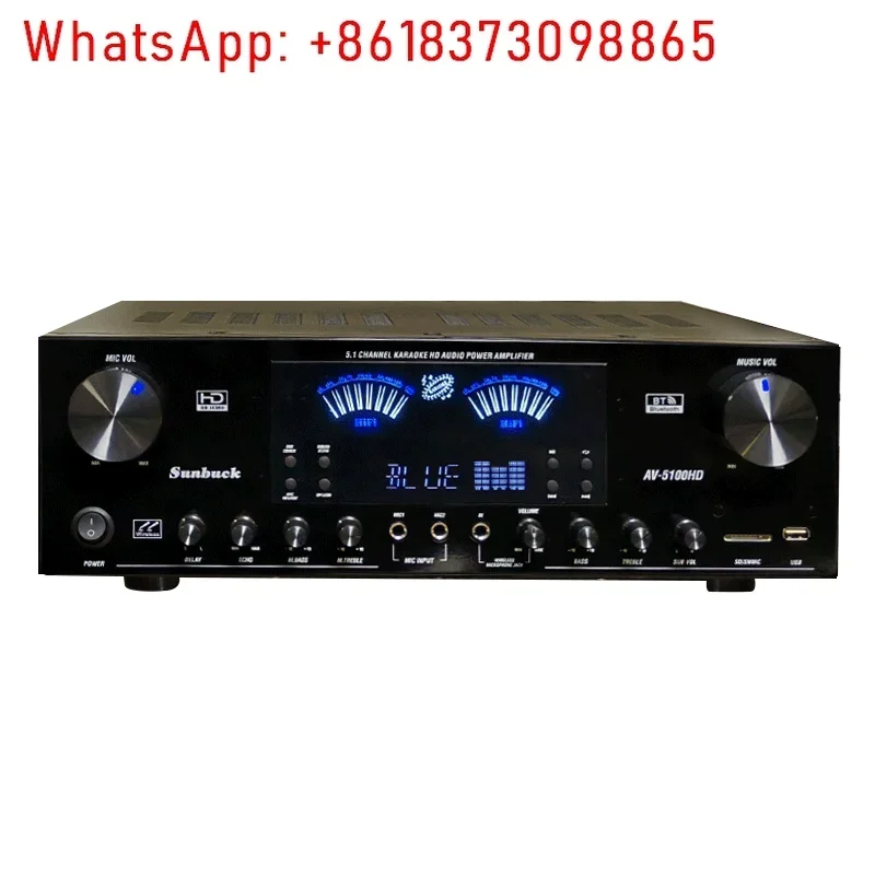 5.1 Power amplifier home high power professional Bluetooth home theater HDMI fiber coaxial audio
5.1 Power amplifier home high power professional Bluetooth home theater HDMI fiber coaxial audio