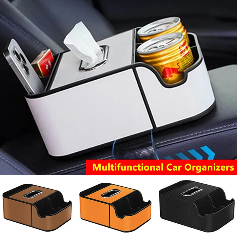 Multifunction Car Organizers For Cup Holder Tissue Box and Phone Stand Leather Interior armrest Storage Box Cars Accessories
Multifunction Car Organizers For Cup Holder Tissue Box and Phone Stand Leather Interior armrest Storage Box Cars Accessories