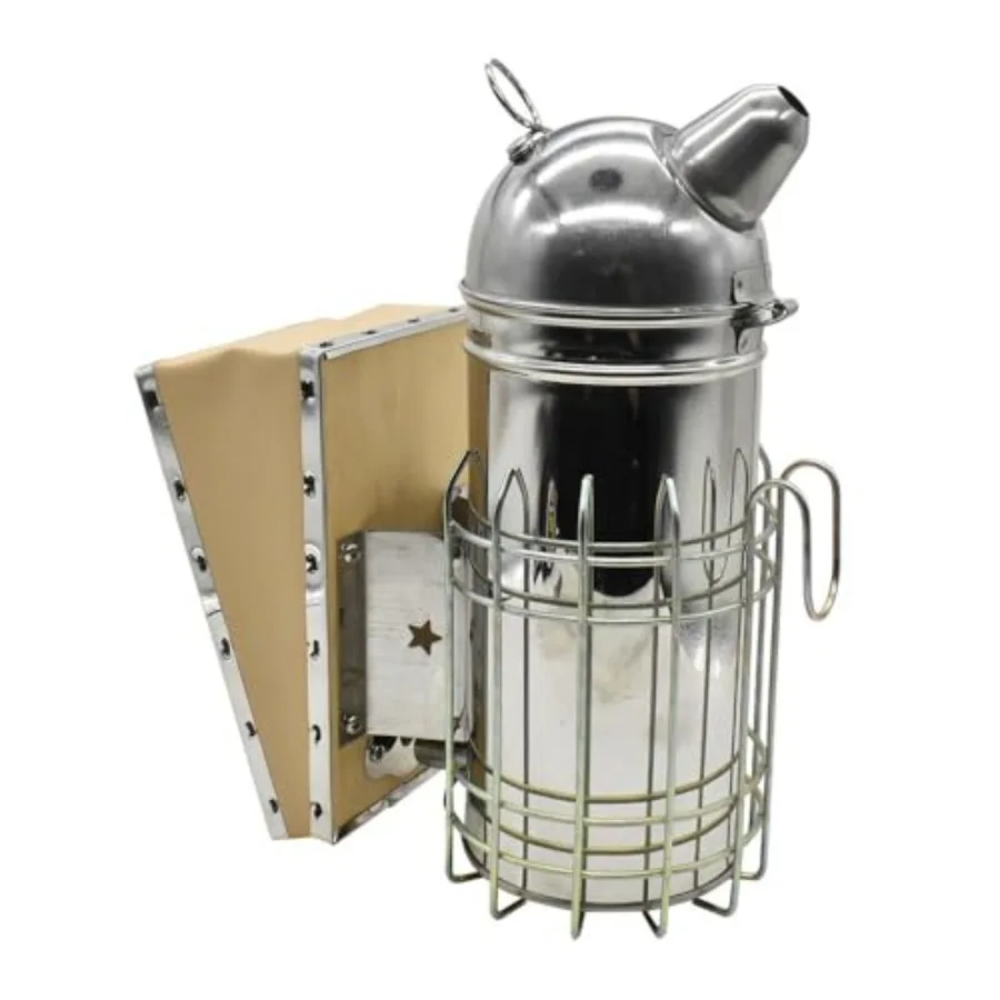 11-inch Stainless Steel Bee Hive Smoker with 3 Pack of Smoke Pellets, One Size, GLSMKR
11-inch Stainless Steel Bee Hive Smoker with 3 Pack of Smoke Pellets, One Size, GLSMKR