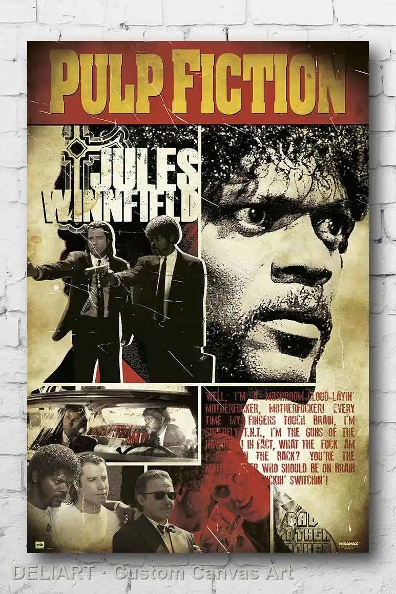 PULP FICTION - JULES WINNFIELD Canvas Poster SAMUEL L JACKSON Custom Size Available Room Decoration Home Decor Wall Art
PULP FICTION - JULES WINNFIELD Canvas Poster SAMUEL L JACKSON Custom Size Available Room Decoration Home Decor Wall Art