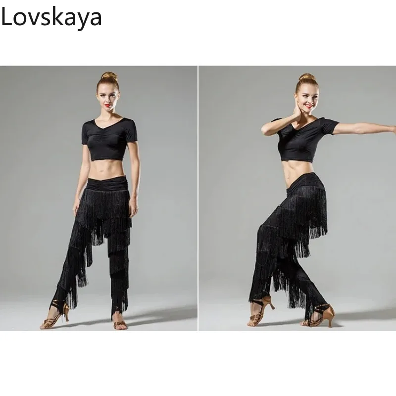 new fringe pants Ladies adult modern dance skirt pants fringed pants Latin dance
new fringe pants Ladies adult modern dance skirt pants fringed pants Latin dance