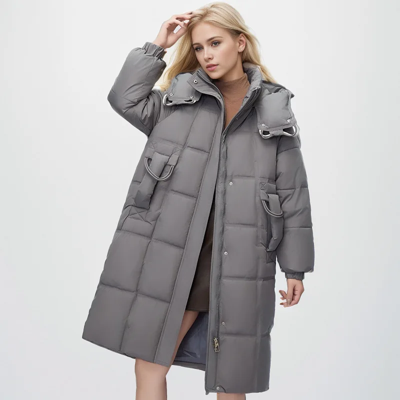 Winter Women's Korean Style Cotton Coat Over-Knee Lined Loose Fit down Jacket - New Arrival
Winter Women's Korean Style Cotton Coat Over-Knee Lined Loose Fit down Jacket - New Arrival