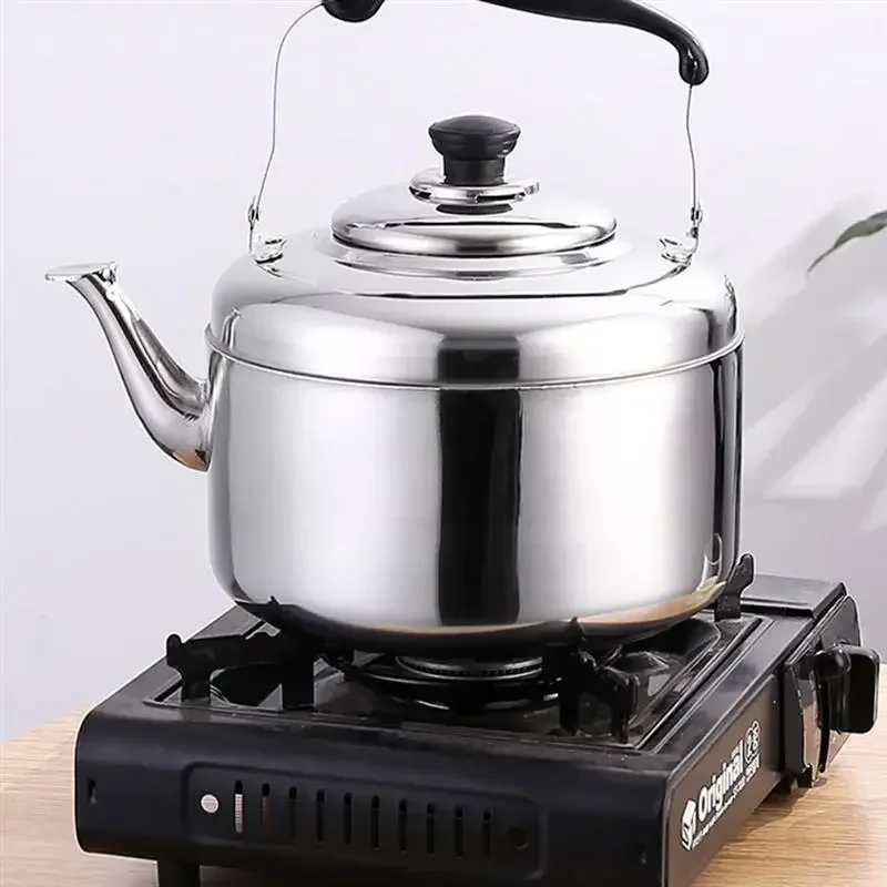 5.2L Induction Cooker Gas Universal Kettle Stainless Steel Thicken Whistle Teakettle Home Kitchen Water Boiling Kettle Silver
5.2L Induction Cooker Gas Universal Kettle Stainless Steel Thicken Whistle Teakettle Home Kitchen Water Boiling Kettle Silver
