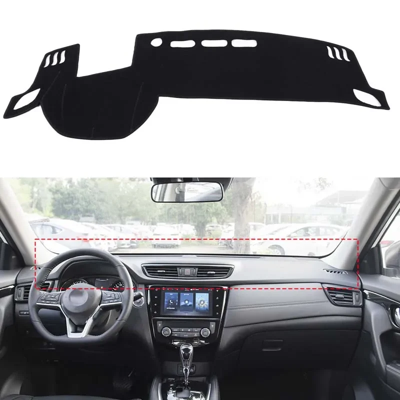 Polyester Black For Nissan X-Trail Rogue 2021-2025 Car Styling Car dashboard sunscreen pad interior protection accessories LHD
Polyester Black For Nissan X-Trail Rogue 2021-2025 Car Styling Car dashboard sunscreen pad interior protection accessories LHD