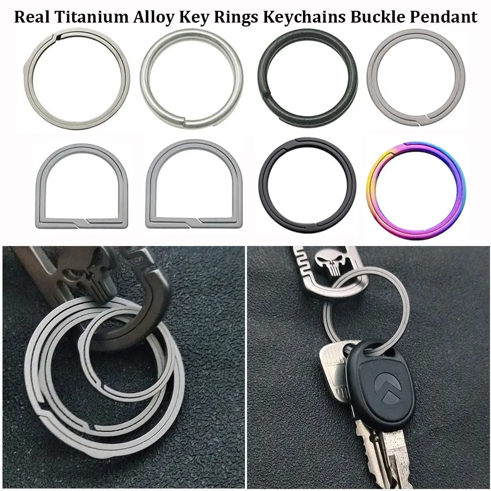Super Lightweight Real Titanium Alloy Key Rings Silver Black 20mm25mm33mm Keychains Buckle Pendant Multistyles
Super Lightweight Real Titanium Alloy Key Rings Silver Black 20mm25mm33mm Keychains Buckle Pendant Multistyles