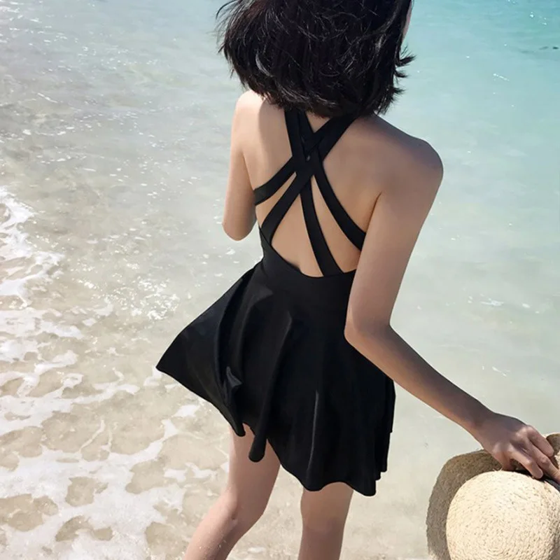 Minsu South Korea New Black plus Size Swimsuit Female Plump Girls Conservative One-Piece Dress Boxer Slimming Cover Belly Hot Sp
Minsu South Korea New Black plus Size Swimsuit Female Plump Girls Conservative One-Piece Dress Boxer Slimming Cover Belly Hot Sp