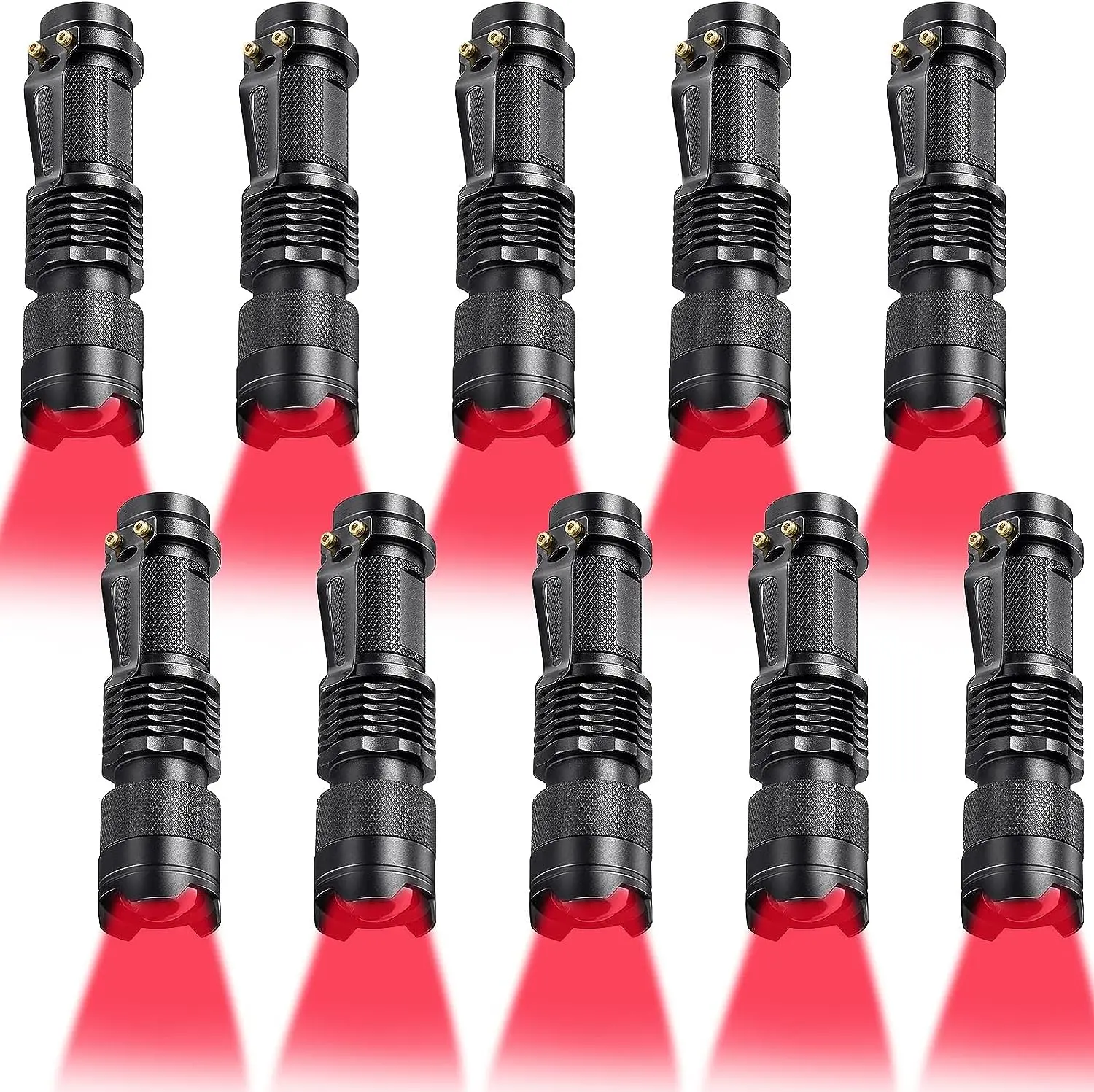 Portable LED Flashlight Mini Red Lighting Torch Zoomanle 3modes Hunting Lantern with Pen Clip Night Observation Tactical Light
Portable LED Flashlight Mini Red Lighting Torch Zoomanle 3modes Hunting Lantern with Pen Clip Night Observation Tactical Light