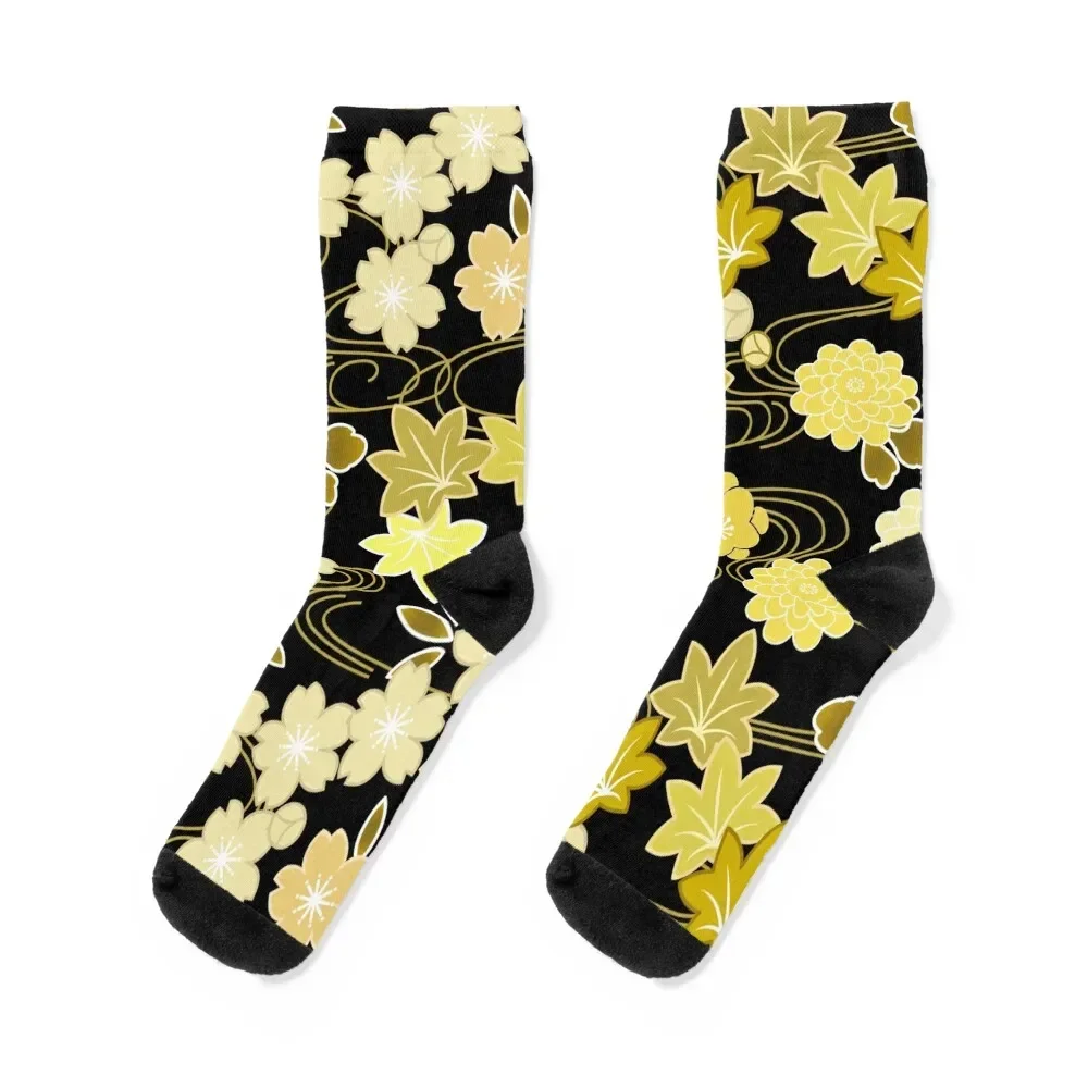 Japanese Pattern WAGARA of Maple leaves, Cherry Blossom, Chrysanthemum and stream Socks anime designer Women's Socks Men's
Japanese Pattern WAGARA of Maple leaves, Cherry Blossom, Chrysanthemum and stream Socks anime designer Women's Socks Men's