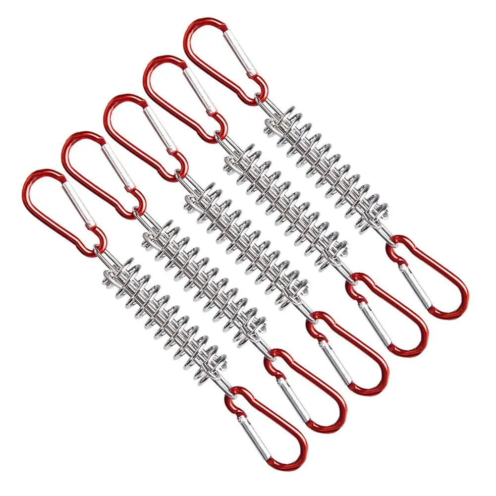 Outdoor Camping Tent Spring Wind Rope Buckle Fix Hook Buckles (Red 5pcs)
Outdoor Camping Tent Spring Wind Rope Buckle Fix Hook Buckles (Red 5pcs)