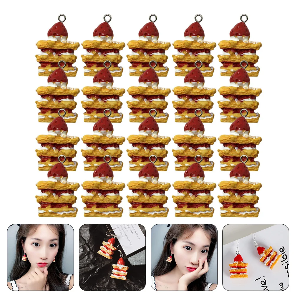 20pcs Ear Earring Dangle Findings Strawberry Cake Charms For Jewelry Making Diy Kawaii Resin Pendants Bracelet Necklace Keychain
20pcs Ear Earring Dangle Findings Strawberry Cake Charms For Jewelry Making Diy Kawaii Resin Pendants Bracelet Necklace Keychain