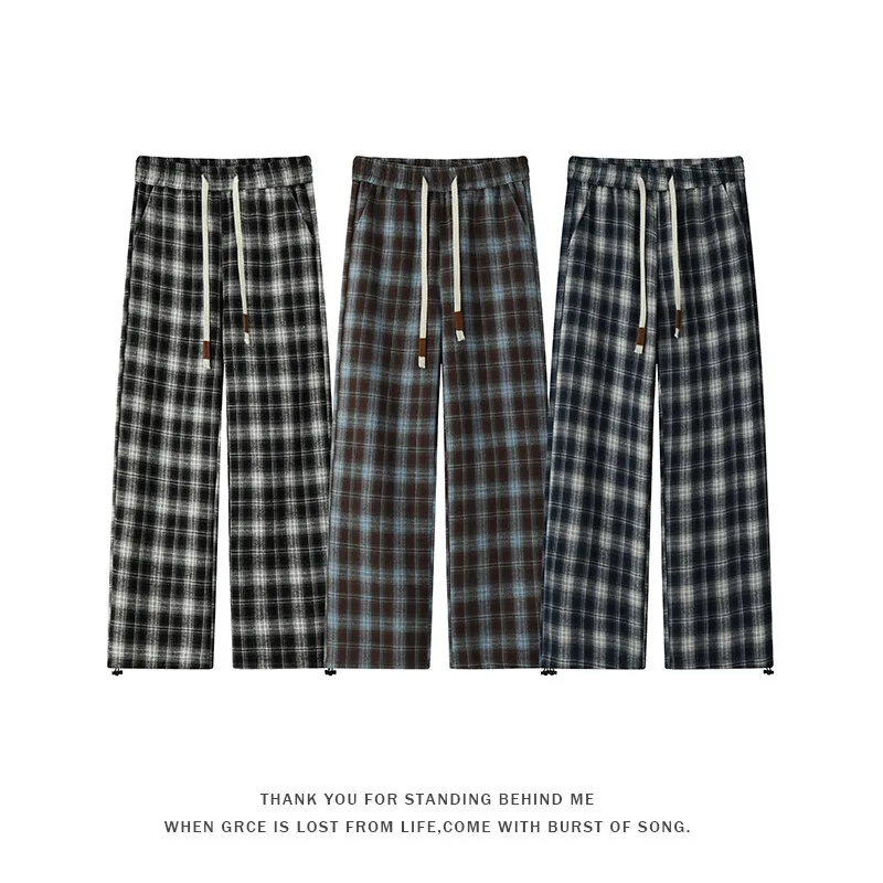 2025 Plaid Pants Oversize New Men Casual Loose Wide Leg Trousers Ins Retro Teen Straight Trousers Hiphop Streetwear
2025 Plaid Pants Oversize New Men Casual Loose Wide Leg Trousers Ins Retro Teen Straight Trousers Hiphop Streetwear