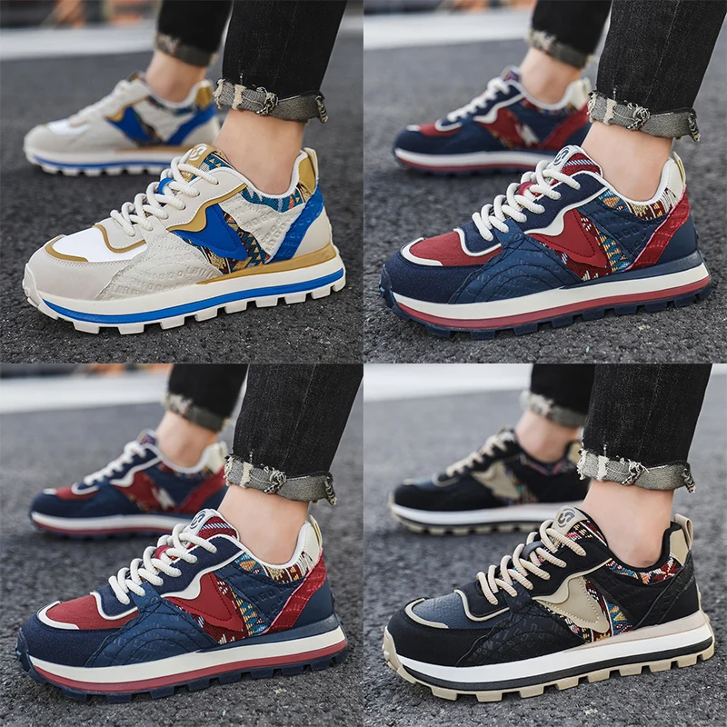 New Men's Thick Soled Fashionable and Versatile Sports Running Shoes Personalized Casual Non Slip Men's and Women's Board Shoes
New Men's Thick Soled Fashionable and Versatile Sports Running Shoes Personalized Casual Non Slip Men's and Women's Board Shoes