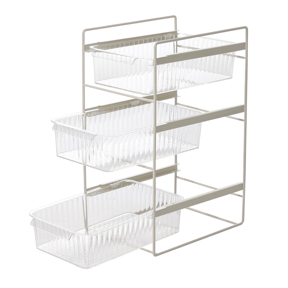 Customizable 3-Tier Sliding Under Sink Cabinet Organizer, 23.6cm W x 32cm D x 50cm H
Customizable 3-Tier Sliding Under Sink Cabinet Organizer, 23.6cm W x 32cm D x 50cm H